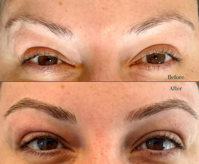 Nano brows result — Aura Beauty Atelier Instagram