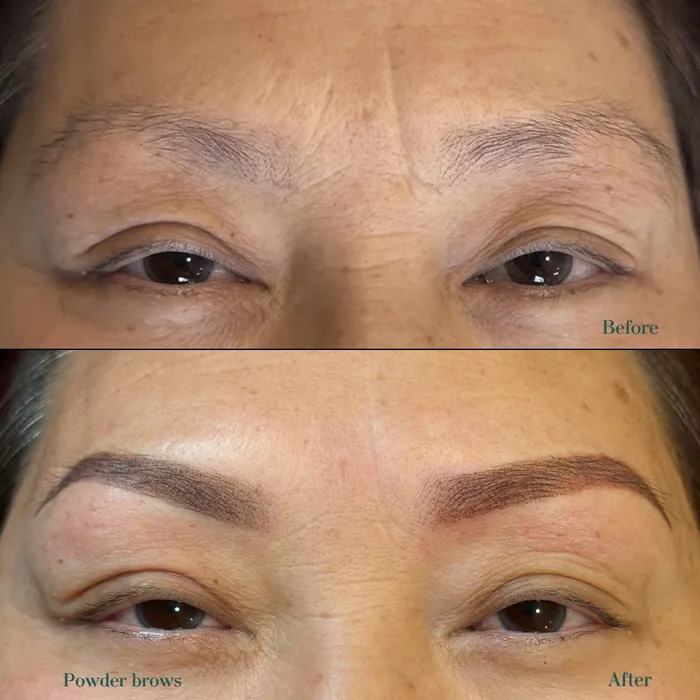 Powder brows result — Aura Beauty Atelier Instagram