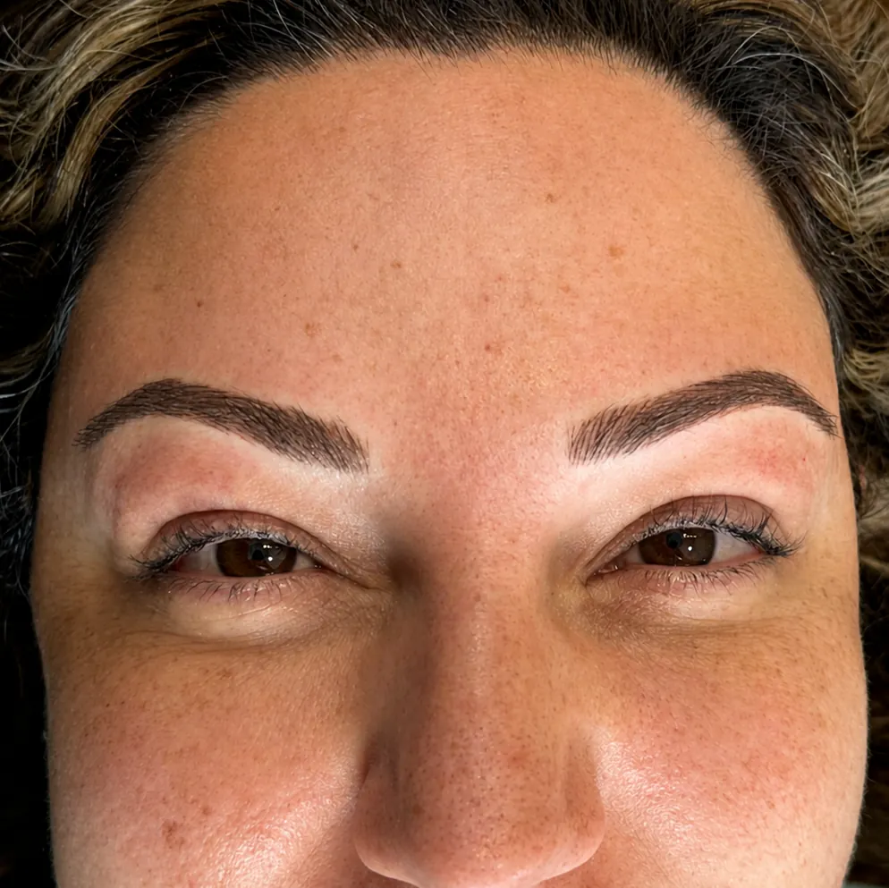 Nano brows close-up — Aura Beauty Atelier Etobicoke